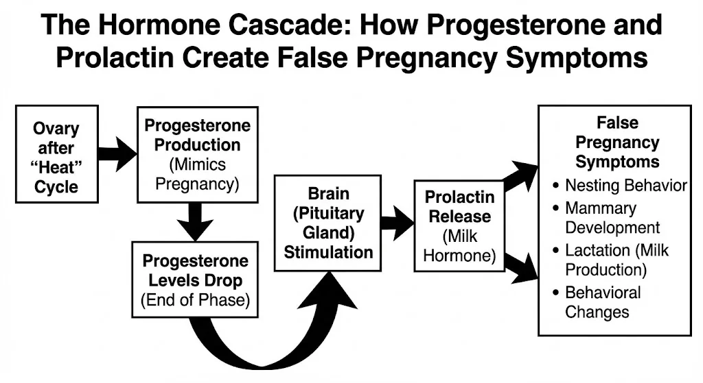 The Hormone Cascade, How Progesterone and Prolactin Create False Pregnancy Symptoms