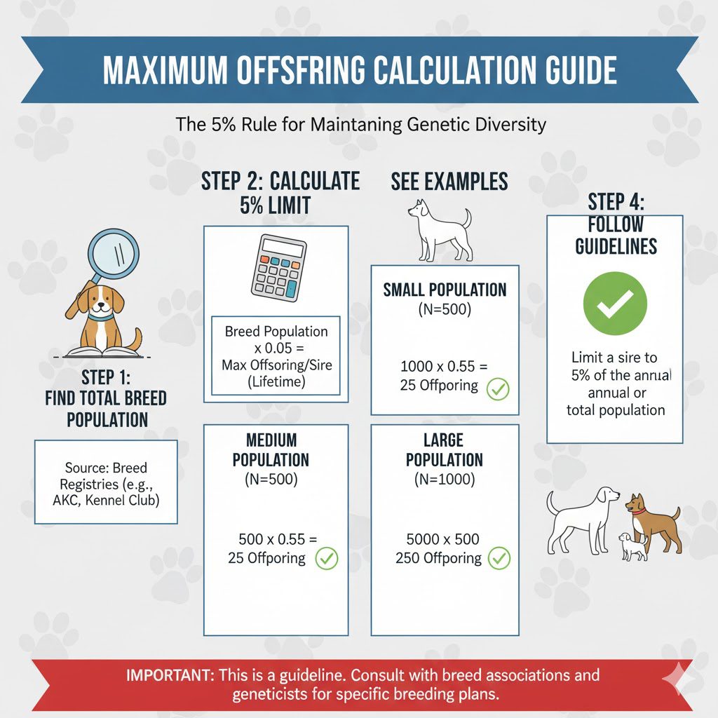 diagram illustrating the Maximum Offspring Calculation Guide