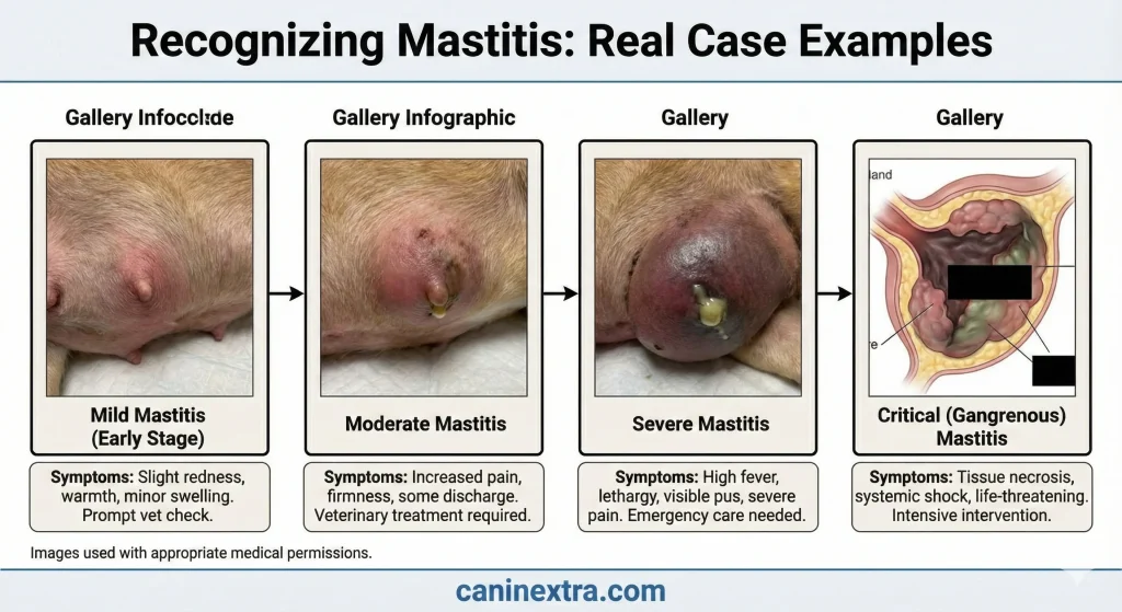 Recognizing Mastitis Real Case Examples showing progression from mild to severe (with appropriate medical imagery permissions